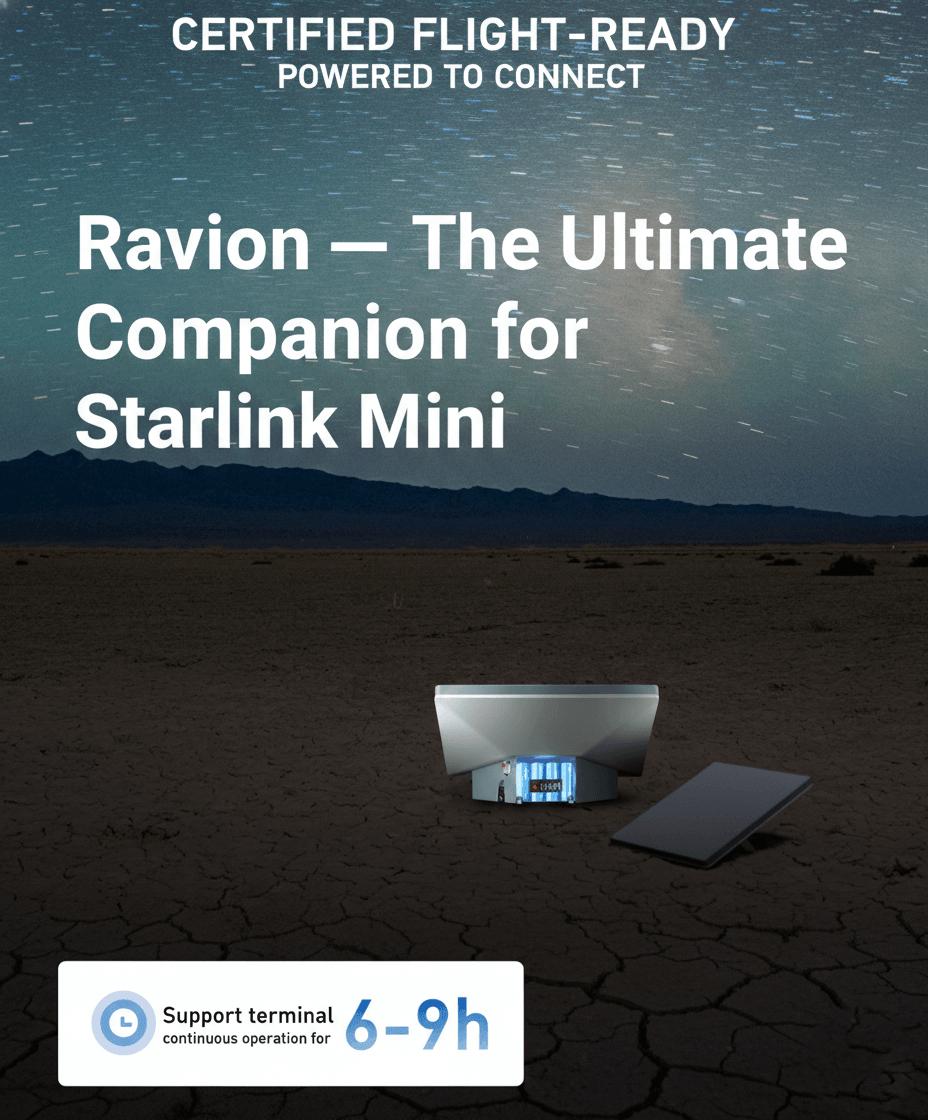 Ravion battery as companion to Starlink Mini outdoors