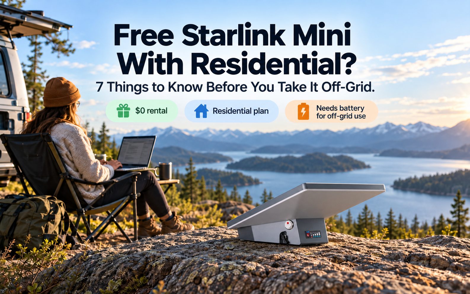 Free Starlink Mini with a Residential plan: 7 things to know before you take it off-grid