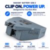 Ravion® Battery Gen 2 for Starlink Mini — clip-on 158Wh battery with 60W USB-C PD, up to 120W combined output, built-in Ethernet, IP65