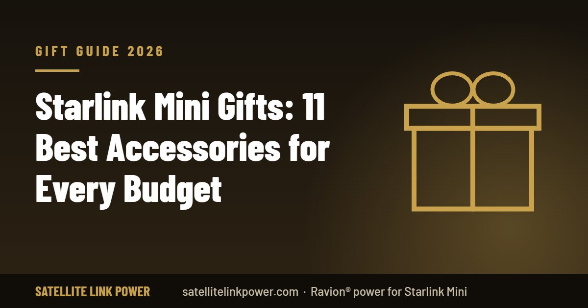 Starlink Mini gifts 2026: batteries, solar panel and mounts