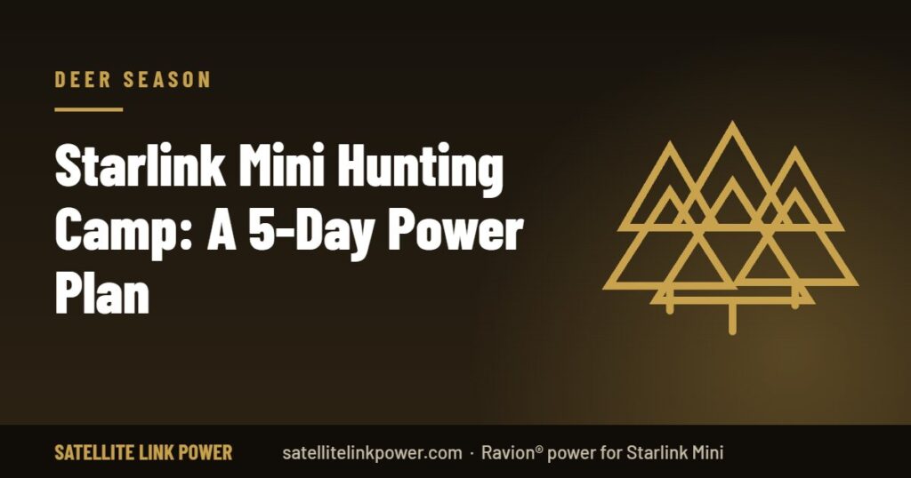Starlink Mini hunting camp power plan